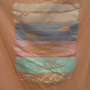 Reel Life Women's Short Sleeve Tee - Orange